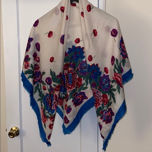 Not Sure Accessories - Floral Print Scarf